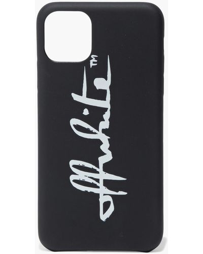 Off-White c/o Virgil Abloh Logo-print Pu Iphone 11 Pro Max Case - Black