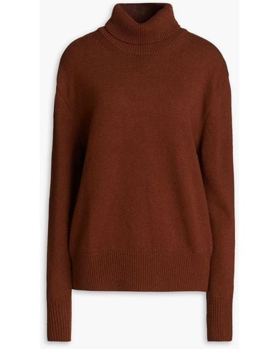 LE17SEPTEMBRE Knitted Turtleneck Sweater - Brown