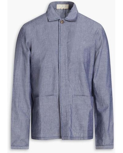 SMR Days Arpoador Cotton-chambray Jacket - Blue