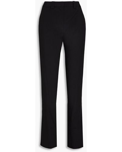 3.1 Phillip Lim Wool-blend Slim-leg Trousers - Black