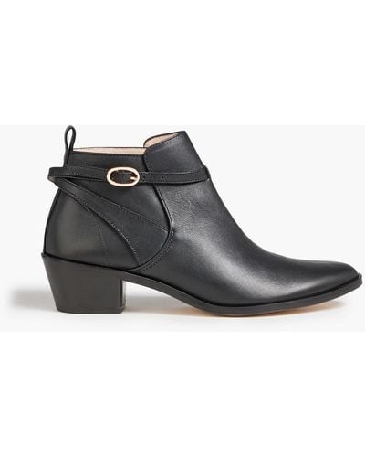 Repetto Edgar Leather Ankle Boots - Black