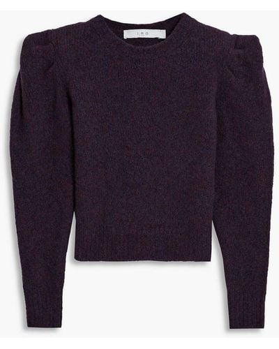 IRO Omahya Brushed Wool-blend Sweater - Blue