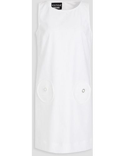 Boutique Moschino Cotton-blend Mini Dress - White