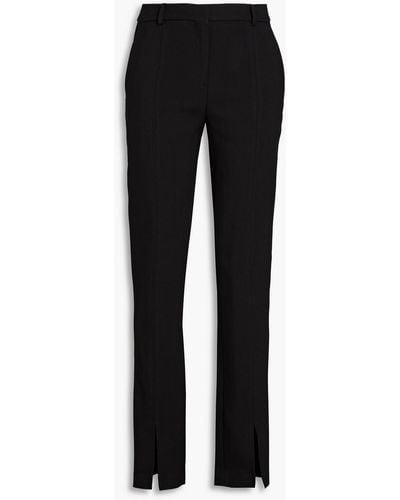 Victoria Beckham Twill Slim-leg Pants - Black