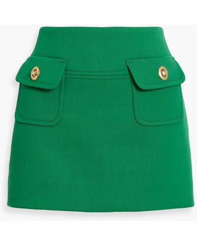Zimmermann Twill Mini Skirt - Green