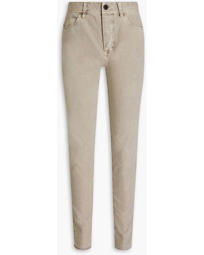 James Perse Stretch-canvas Cotton-blend Pants - Natural