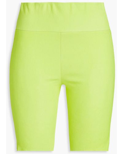 SPRWMN Shorts aus neonfarbenem leder - Gelb