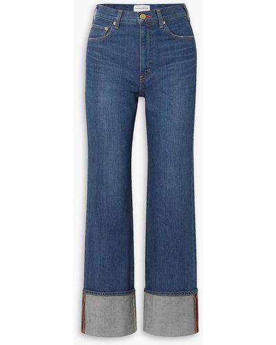 Tu Es Mon Tresor The Carnelian High-rise Straight-leg Jeans - Blue