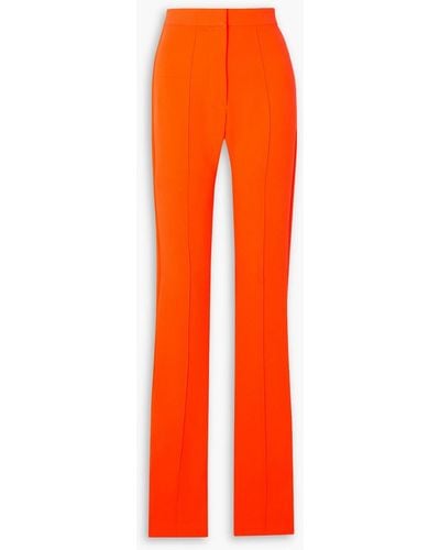 Alex Perry Reed Neon Stretch-crepe Slim-leg Trousers - Orange