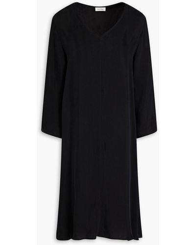 American Vintage Nono Washed Satin-twill Dress - Black
