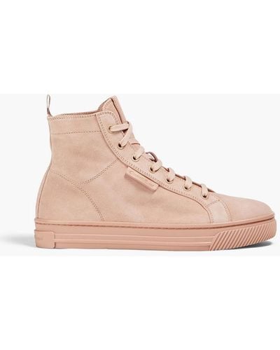 Gianvito Rossi Suede High-top Trainers - Pink