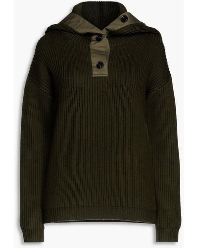 Nina Ricci Ribbed Wool Sweater - Black