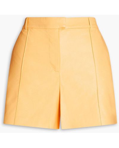 Stand Studio Kirsty Faux Leather Shorts - Yellow