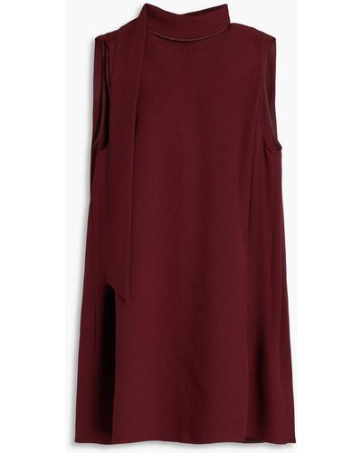 Victoria Beckham Oversized-minikleid aus crêpe mit cut-outs - Lila