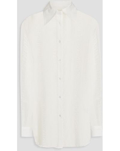 Anna Quan Seersucker Shirt - White