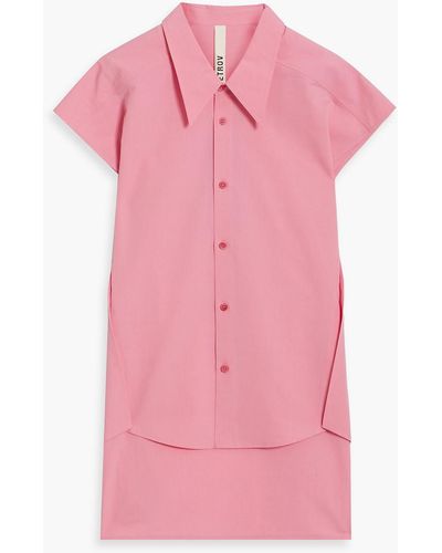 Petar Petrov Ladio Cotton And Silk-blend Poplin Shirt - Pink