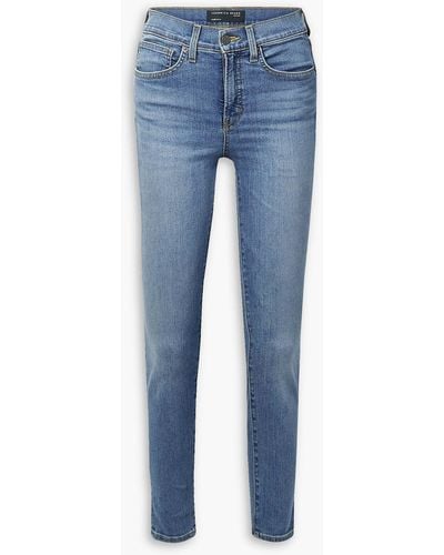 Veronica Beard Debbie High-rise Skinny Jeans - Blue