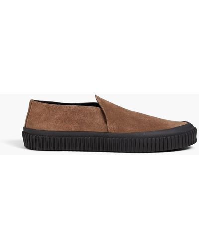 James Perse Vulcanized Suede Loafers - Natural