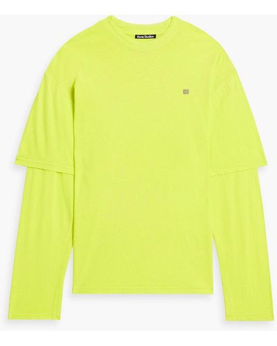 Acne Studios Cotton-jersey T-shirt - Yellow