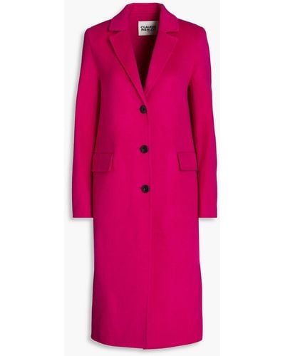 Claudie Pierlot Ginette Wool-blend Coat - Pink