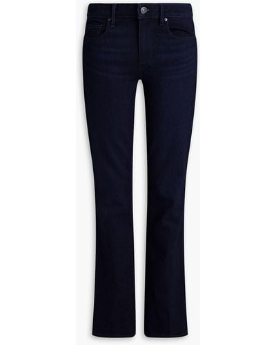 PAIGE Hattan Mid-rise Bootcut Jeans - Blue
