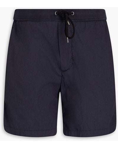 James Perse Cotton-blend Drawstring Shorts - Blue