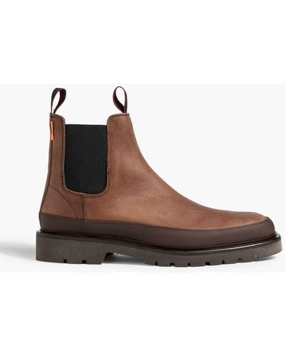 Paul Smith Geyser Burnished-leather Chelsea Boots - Brown