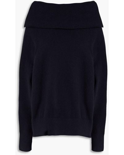 arch4 Victoria Off-the-shoulder Cashmere Sweater - Blue