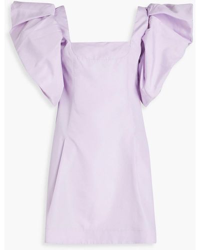 3.1 Phillip Lim Convertible Taffeta Mini Dress - Purple