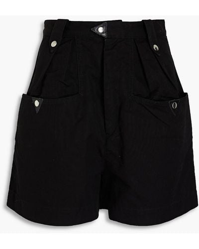 Isabel Marant Palino shorts aus baumwolle - Schwarz