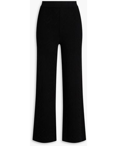 Missoni Wool-blend Flared Trousers - Black