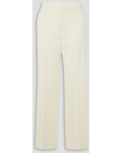 Envelope Dietrich Wool-crepe Straight-leg Pants - White