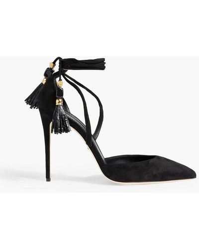 Dolce & Gabbana Tasselled Suede Court Shoes - Black