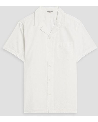 Alex Mill Camp Cotton-seersucker Shirt - White
