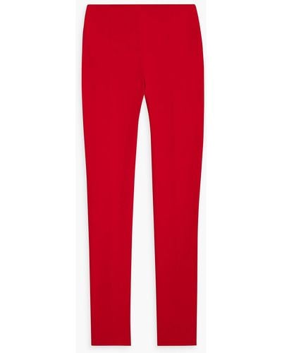 Valentino Garavani Silk-crepe Slim-leg Pants - Red
