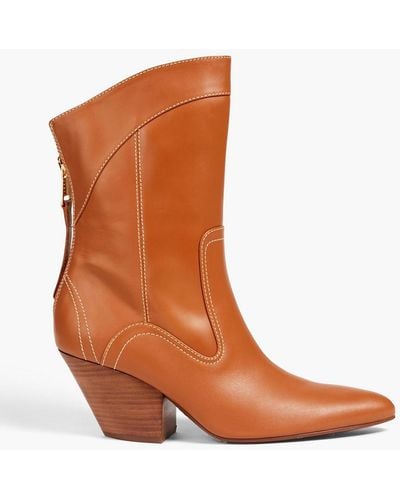 Zimmermann Leather Cowboy Boots - Brown