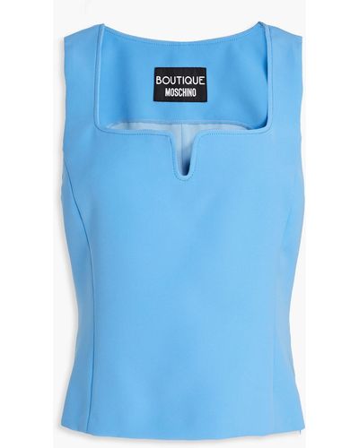 Boutique Moschino Twill Top - Blue