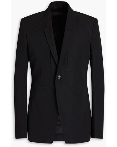 Rick Owens Grain De Poudre Blazer - Black