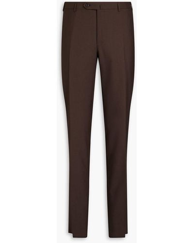Canali Wool Trousers - Brown