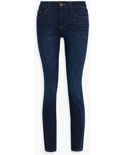 DL1961 Florence Mid-rise Skinny Jeans - Blue