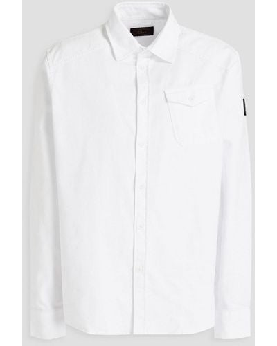 Belstaff Stedway Logo-appliquéd Cotton-twill Shirt - White