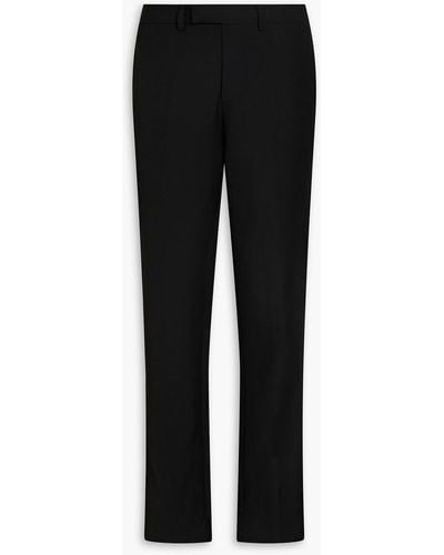 Sandro Wool-crepe Suit Trousers - Black