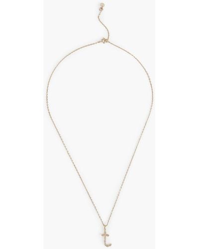 Maje Gold-tone Crystal Necklace - White