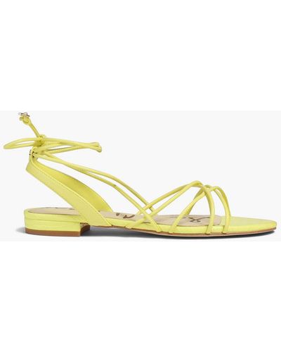 Sam Edelman Tihana Faux Leather Sandals - Yellow