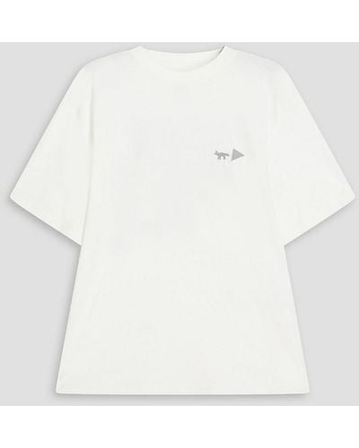 Maison Kitsuné Printed Jersey T-shirt - White
