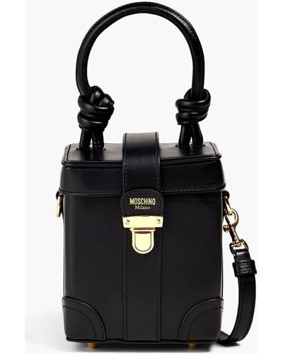 Moschino Leather Camera Bag - Black