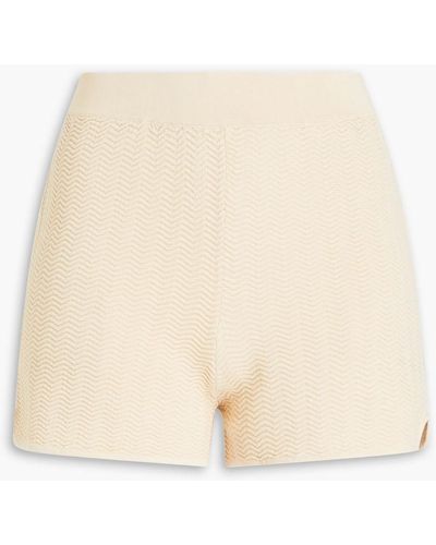 Solid & Striped The Charlie Crochet-knit Shorts - Natural