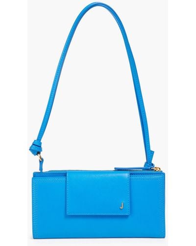 Jacquemus Le Pichoto Leather Shoulder Bag - Blue