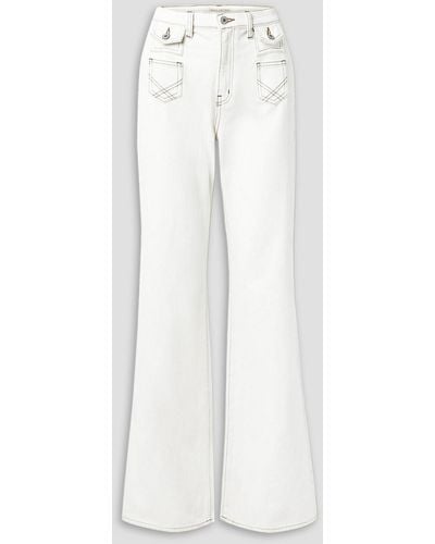 Nili Lotan Brittany High-rise Flared Jeans - White