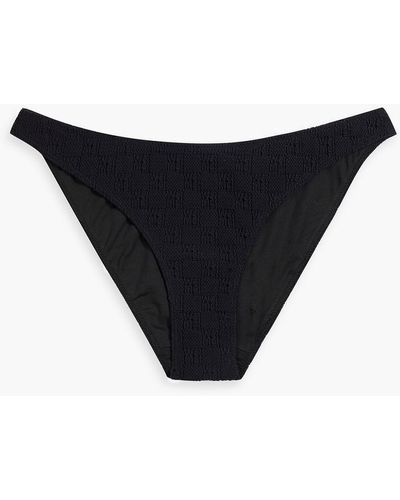 T By Alexander Wang Stretch-jacquard Mid-rise Bikini Briefs - Black